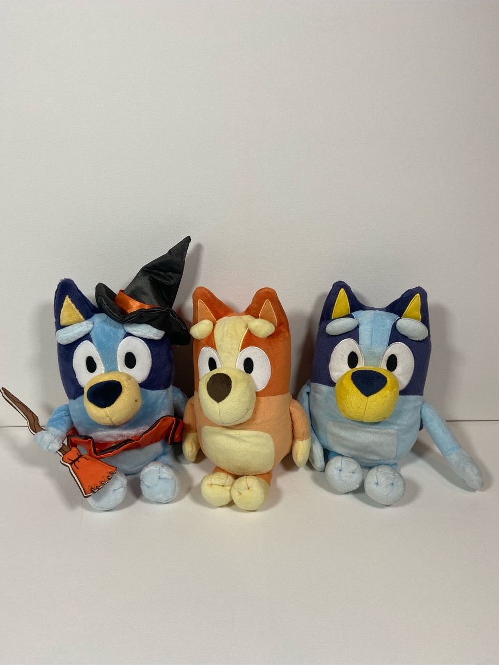 Bluey & Bingo Talking Plush Bundle with Witch Bluey Plushie 3pc Lot Set